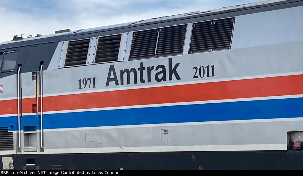 Amtrak 40th Anniversary Logo